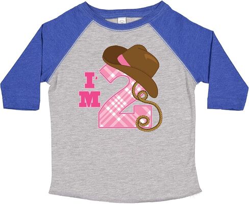 inktastic 2nd Birthday 2 Year Old Cowgirl Hat Toddler T-Shirt in Saudi Arabia