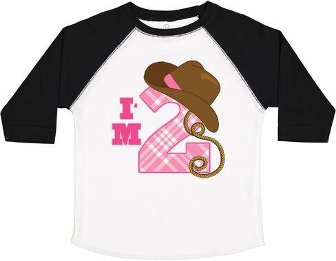 inktastic 2nd Birthday 2 Year Old Cowgirl Hat Toddler T-Shirt in Saudi Arabia