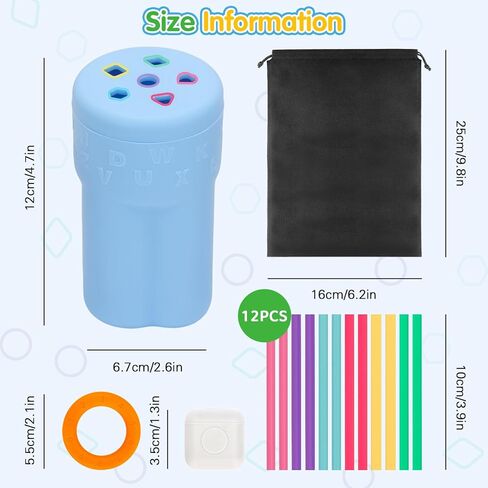 Montessorii Toys Silicone Color Sorting Toys for 2 3 Year Old Educational & Learning Sensory Fidget Toys for Toddlers Girls Boys Birthday Gifts (Blue, Large) in Kuwait