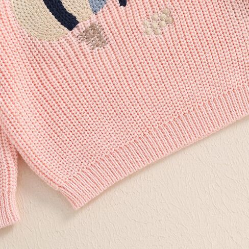 Baby Girl Birthday Sweater Long Sleeve Ruffle Knitted Sweaters Pullover Sweatshirt Knitwear Winter Warm Clothes in Saudi Arabia