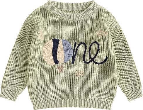 Baby Girl Birthday Sweater Long Sleeve Ruffle Knitted Sweaters Pullover Sweatshirt Knitwear Winter Warm Clothes in Saudi Arabia