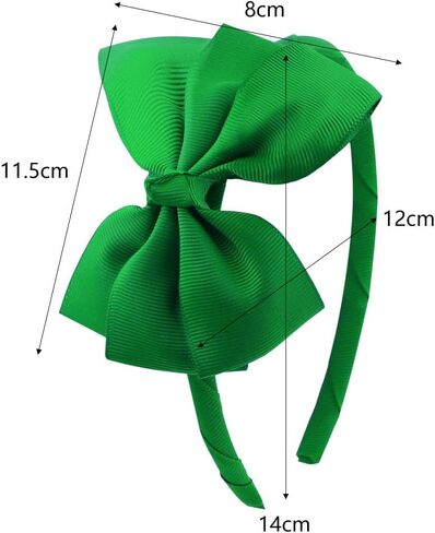 Baby Girls Infant Hair Bow Headband Cute Toddlers Teens Kids Grosgrain Ribbon Hairband Hair Accessories (Red, One Size) in Saudi Arabia