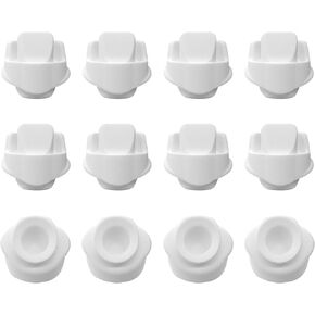 Replacement 8 Duckbill Valves/Duck Bill Valve & 4 Silicone Membrane/Diaphragm Compatible with Elvie Wearable Breast Pump, Accessories Made by Durceler, Not Original Elvie Pump Parts, Total 12PCS
