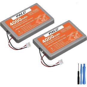 PS5 Controller Battery 4000mAh LIP1708 Battery Replacement for Sony Play Station5 Dual Sense CFI-ZCT1W CFI-ZCT1B CFI-ZCT1U Wireless Controller (2 Pack)