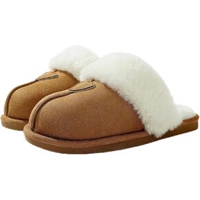 Cozyfurry Womens Slippers Fuzzy Memory Foam House Slippers Faux Suede Winter Warm Indoor Shoes