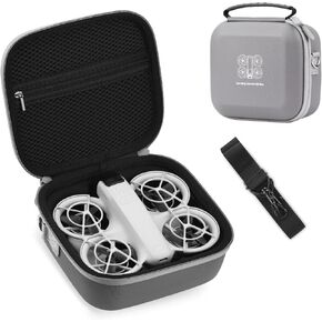 Neo Carrying Case, Small Shoulder Bag for DJI Neo Drone, Portable PU Box for DJI Neo Drone and Batteries Accessories(Pink)