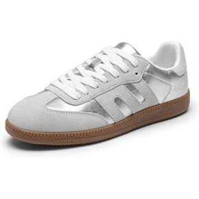 DREAM PAIRS Women's Tennis Sneakers Walking Nia Flat Low-Top Casual Lace-Up Comfortable Fashion Sneakers Shoes.