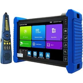 Rsrteng CCTV Tester,IPC-7600COTADHS Plus 8K 32MP IP Camera Tester with Cable Tracer 4K 8MP AHD CVI TVI SDI CVBS Test HDMI Tester 7"Touch Screen Monitor Support OPM VGA TDR WiFi Audio POE RS485