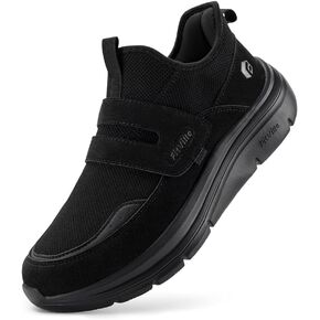 FitVille Slip On Shoes for Women Wide Width Walking Shoes Hands Free Lightweight Gym Tennis Sneakers for Women with Arch Support - Cloud Wanderer V5