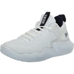 Under Armour Womens Flow Ace Low Road-running-shoes, White/White/Midnight Navy, 7 US