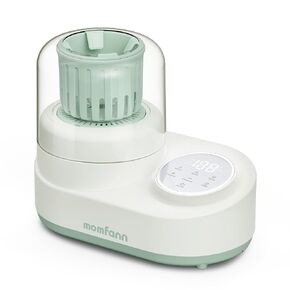 Waterless Bottle Warmer with Shake Function, Surrounding Hot Air Heating Breastmilk Evenly to Ideal Temp, Green