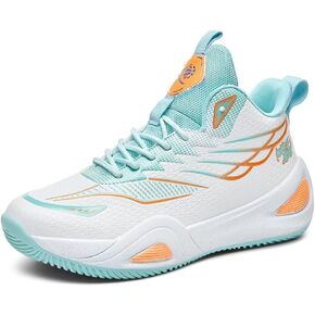 Womens Lace Up High Top Basketball Shoes Breathable Non Slip Outdoor Sneakers Cushioning Workout Shoes for Fitness Training Athletic