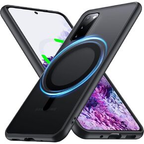 [NO.1 Magnetic for Samsung Galaxy S22 Case with MagSafe [Translucent Matte][Anti-Fingerprint][Military Grade Drop Tested] Slim Hard Case Silicone Bumper for Samsung Galaxy S22 Phone Case,Black