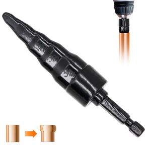 HVAC Repair Tool, Swage Tube Expander 5 in 1, Swage Tool Drill Bit, Air Conditioner Copper Pipe Expander Swaging Drill Set, Soft Copper tubing 1/4'', 3/8'',1/2'',5/8'',3/4''