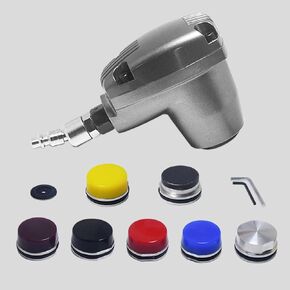 Automatic Air Palm Hammer Pneumatic Auto Hammer 1000 bpm (with 7 Hammer Tips) for Body Repair, Vibrating Out Sheetmetal Laser Cut Parts