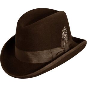 Classico Men's Wool Felt Homburg Hat