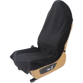 Waterproof Towel Car Seat Cover, Sweatproof Non-Slip Seat Protector, Universal Fit for Front Bucket or Rear Bench Seat of Cars, SUVs, Vans, Trucks, Compatible with Airbags and Armrests