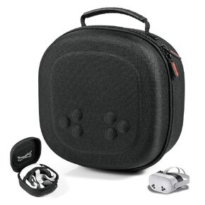 Hard Carrying Case for Meta Quest 3S/Quest 3/Vision Pro, Hard Shell Travel Case Compatible with VR Headset, Touch Controllers and Other Accessories, Space Saving Design for Travel and Home Storage