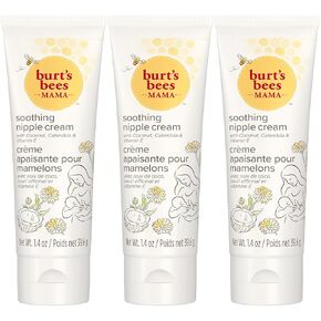 Burts Bees Mama Soothing Nipple Cream with Coconut, Calendula and Vitamin E, 100% Natural Origin, 1.4 Ounces