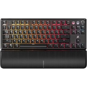 Corsair K70 PRO TKL RGB Tenkeyless Magnetic-Mechanical Wired Gaming Keyboard – Pre-Lubricated MGX Hyperdrive Adjustable Switches – Rapid Trigger Mode – 8000Hz Hyper-Polling – QWERTY NA – Black