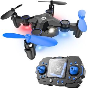 Holy Stone HS190 Drones for Kids with Christmas Gift Box, Foldable MINI Indoor Drone RC Quadcopter with 3D Flip, Throw to Go, Altitude Hold, Easy to Fly for Beginner Christmas Birthday Toy Gift, Red
