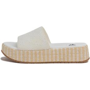 Yellow Box Women's Anatto Flatform Sandal, Wedge Flatform Slide, Round Toe, Medium-High Heel, Fashion Sandals