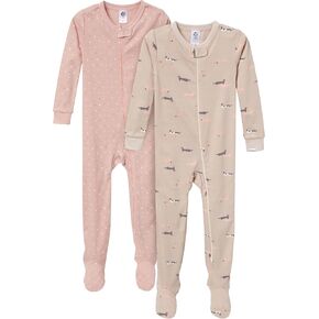 Gerber Unisex-Baby 2-Pack Footed Pajamas