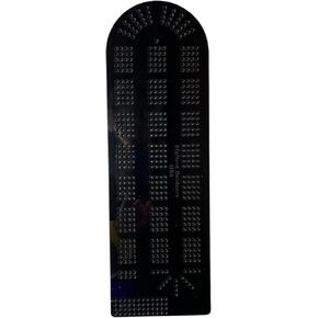Cribbage Board Template Black Acrylic - 4 Lane - Made in USA
