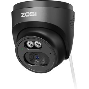 كاميرا ZOSI C220 2Pack 4MP 2.5K Add-On PoE IP خارجية، كاميرا مراقبة خارجية 1440 بكسل