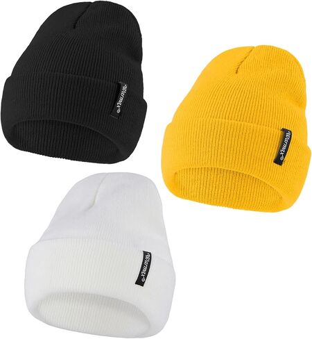 دوريو 3 قطع قبعة صغيرة للأطفال قبعة شتوية دافئة للأطفال الصغار الأولاد والبنات قبعات صغيرة متماسكة ناعمة للأطفال قبعات صغيرة in Kuwait