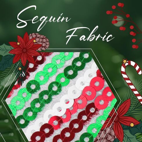 YanJie عيد الميلاد الشعر القوس كليب الفتيات بريق الترتر الأقواس الكبيرة الأبيض الأحمر مقاطع الشعر المشابك الوليد الشعر الشريط عيد الميلاد إكسسوارات الشعر طفل صغير in Kuwait