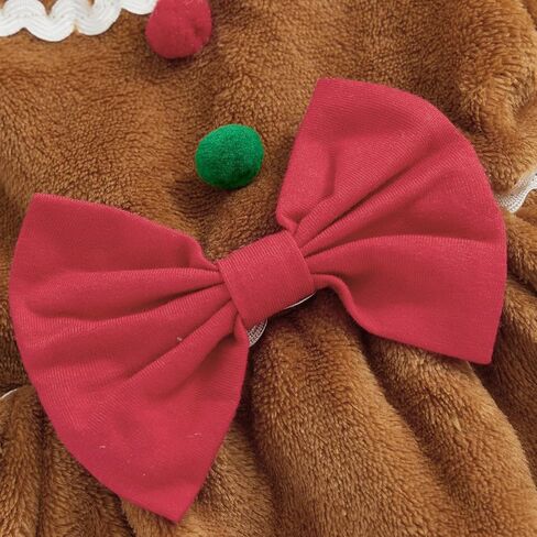 Baby Girl Boy Cute Long Sleeve Gingerbread Man Romper Infant Newborn Christmas Outfit in Saudi Arabia