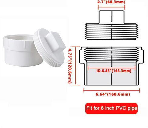 4" Pvc Sewer Cleanout Adapter With Plug Pipe Cover Cap Fitting,Pvc Dwv Flush Sewer Cleanout Cap For Drainage Piping System in Saudi Arabia