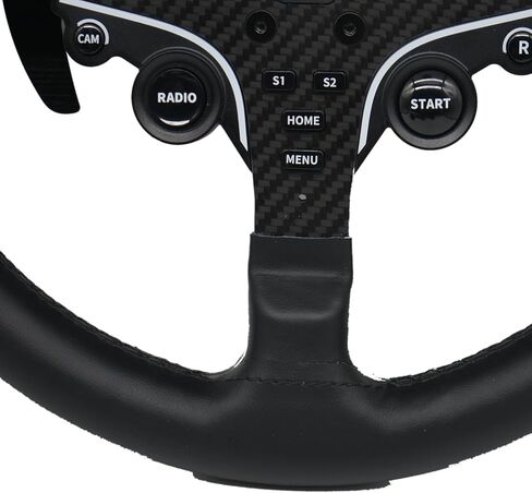 Replace 13 inch lightweight Suede/Leather Steering Wheel Replace Panel For MOZA R5/R3/ES/ESX Bundle Gaming Racing Wheel (With full Leather) in Kuwait