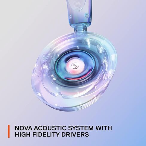 سماعات رأس SteelSeries Arctis Nova 1P PS5 - سماعة ألعاب - صوت فضاء 360 درجة - وسائد أذن من إسفنج الذاكرة - ميكروفون عازل للضوضاء - أيضًا للكمبيوتر الشخصي، PS4، Switch، Xbox - أبيض in Saudi Arabia