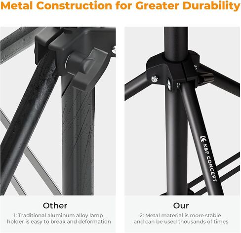 K&F Concept Light Stand for Photography, 9.1ft/2.8M Portable Extendable Photo Video Tripod Stand, Heavy Duty Light Stand Lighting Tripod with 1/4" Screw for Strobe Light/Webcams/Cameras/Softbox in Kuwait