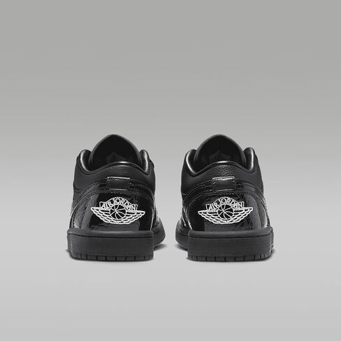 Air Jordan 1 Low SE Women's Shoes (HJ7743-010, Black/White/Metallic Silver/Black) Size 6 in Saudi Arabia