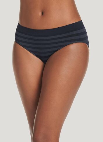 Jockey Women's Underwear Matte & Shine Seamfree Hipster, White, 5 in Saudi Arabia