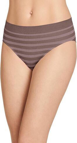 Jockey Women's Underwear Matte & Shine Seamfree Hipster, White, 5 in Saudi Arabia