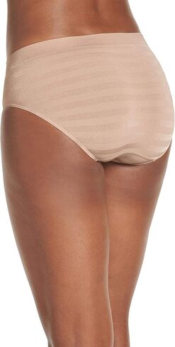 Jockey Women's Underwear Matte & Shine Seamfree Hipster, White, 5 in Saudi Arabia