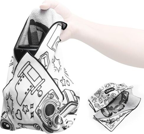 ULANZI Protective Wrap, Anti-scratch Lens Camera Wrap, Lens protector, Magic Self-Adhesive Cloth Protective Camera Wrapper for DSLR/Camera Lens/Phone/Accessories, Multicolor in Kuwait