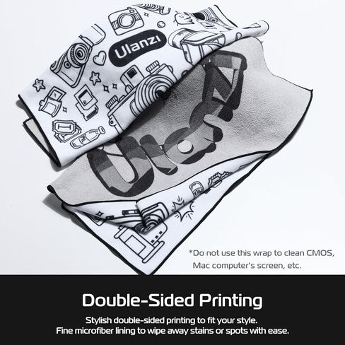 ULANZI Protective Wrap, Anti-scratch Lens Camera Wrap, Lens protector, Magic Self-Adhesive Cloth Protective Camera Wrapper for DSLR/Camera Lens/Phone/Accessories, Multicolor in Kuwait