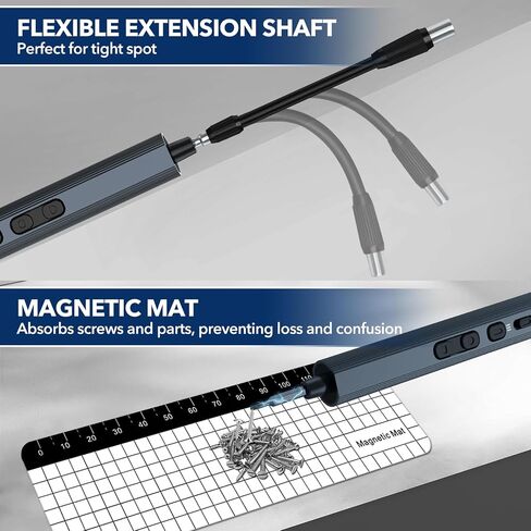 Mini Electric Screwdriver 155 in 1 Small Precision Screwdriver Set Max 5 N.m Cordless Screwdriver with 3 Torque Settings 140 S2 Magnetic Bits, Repair Tool Set for Phone Computer Watch Drones in Saudi Arabia