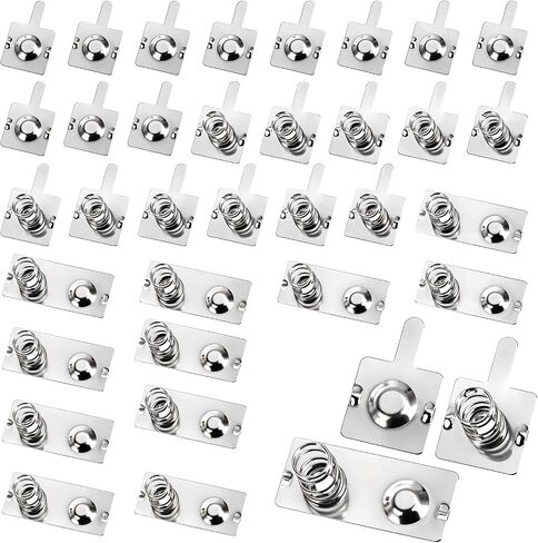 12 Pairs Battery Contacts AA Battery Springs Battery Negative to Positive Conversion Spring Contact Plated Battery Spring Contact Plate Replacement for Remote Control Battery Charger in Saudi Arabia