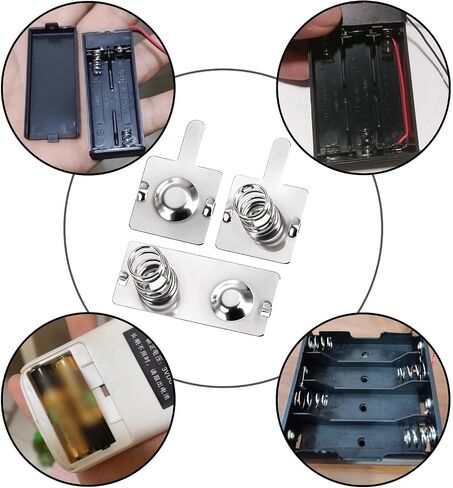 12 Pairs Battery Contacts AA Battery Springs Battery Negative to Positive Conversion Spring Contact Plated Battery Spring Contact Plate Replacement for Remote Control Battery Charger in Saudi Arabia