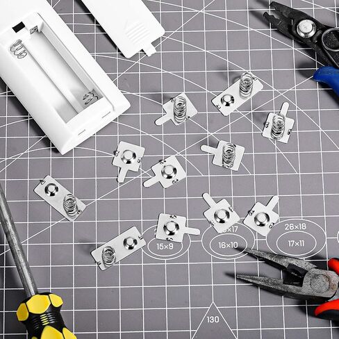 12 Pairs Battery Contacts AA Battery Springs Battery Negative to Positive Conversion Spring Contact Plated Battery Spring Contact Plate Replacement for Remote Control Battery Charger in Saudi Arabia