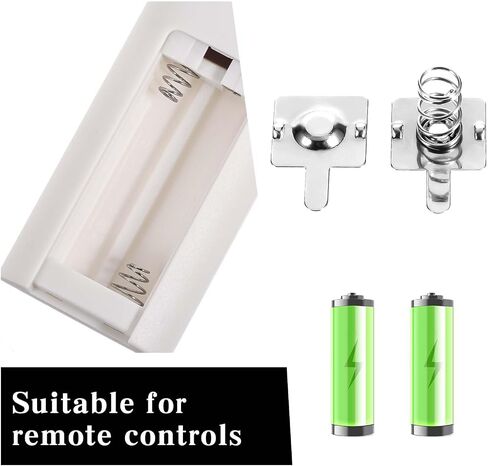 12 Pairs Battery Contacts AA Battery Springs Battery Negative to Positive Conversion Spring Contact Plated Battery Spring Contact Plate Replacement for Remote Control Battery Charger in Saudi Arabia