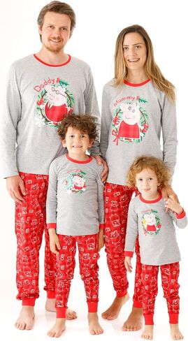 Peppa Pig Christmas Family Pyjamas Adults Baby Toddlers Kids in Saudi Arabia
