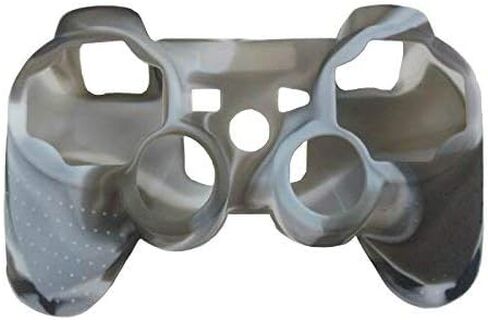 OSTENT Camouflage Silicone Skin Case Cover for Sony PS2/3 Wireless/Wired Controller - Color Dark Green in Kuwait
