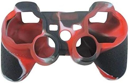 OSTENT Camouflage Silicone Skin Case Cover for Sony PS2/3 Wireless/Wired Controller - Color Dark Green in Kuwait